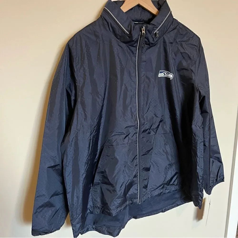 Seattle Seahawks NFL Women's Light Weight Jacket - Picture 4 of 16